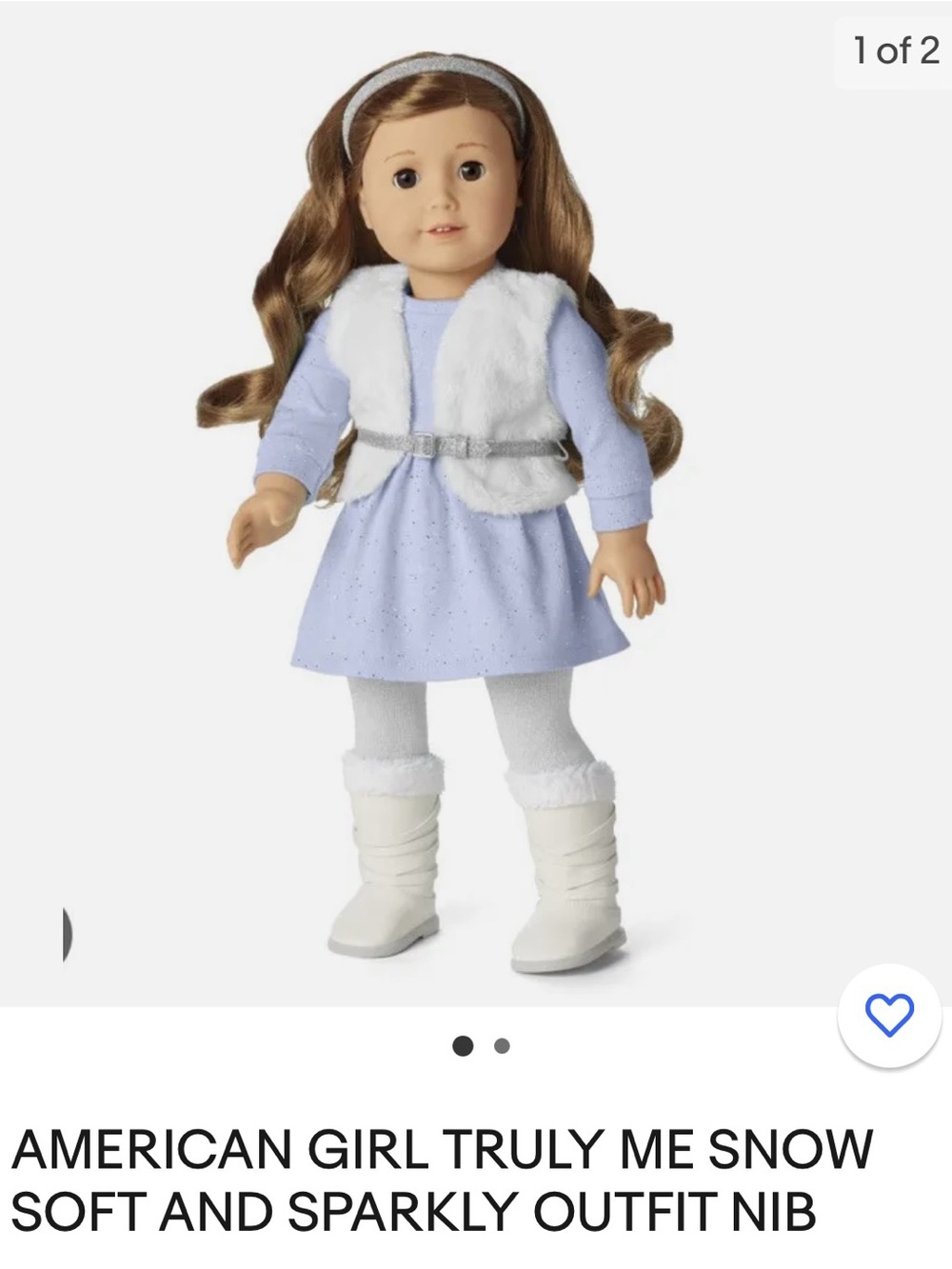 American Girl Doll Snow Soft and Sparkly Outfit